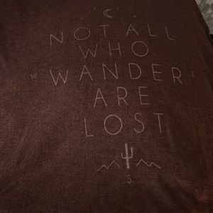 not all who wander are lost super comfy sleep shirt